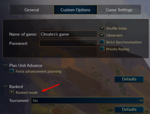 Ranked mode active